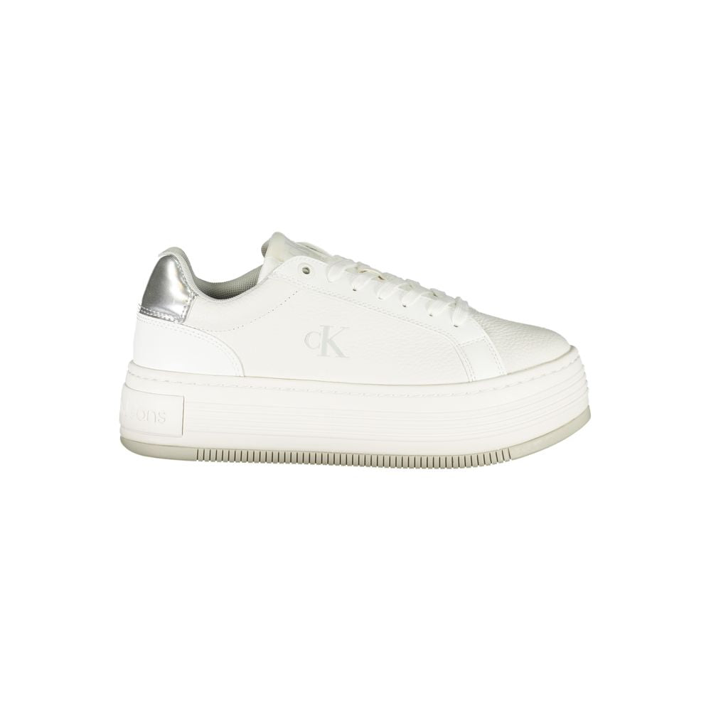 Calvin Klein White Leather Women Sneakers