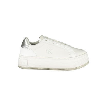 Calvin Klein White Leather Women Sneakers