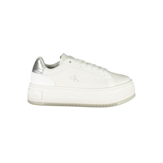 Calvin Klein White Leather Women Sneakers