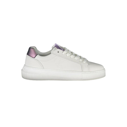 Calvin Klein White Leather Women Sneakers