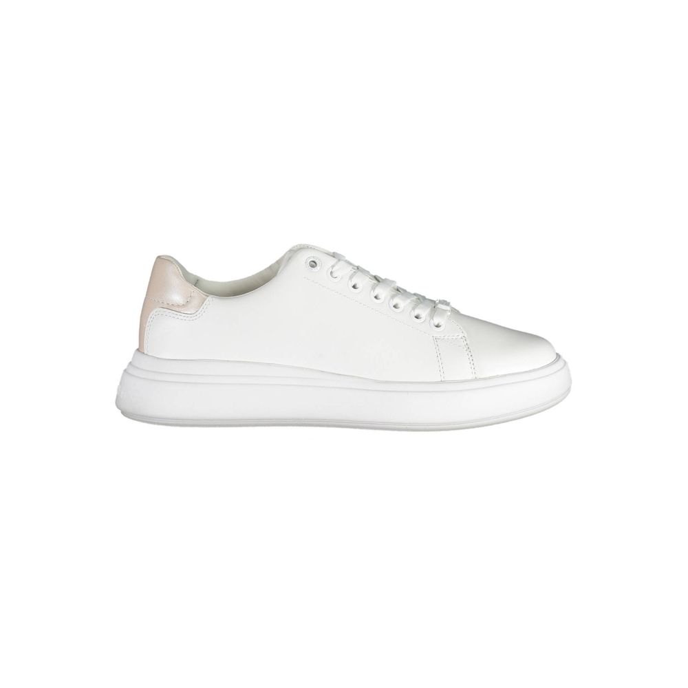 Calvin Klein White Leather Women Sneakers