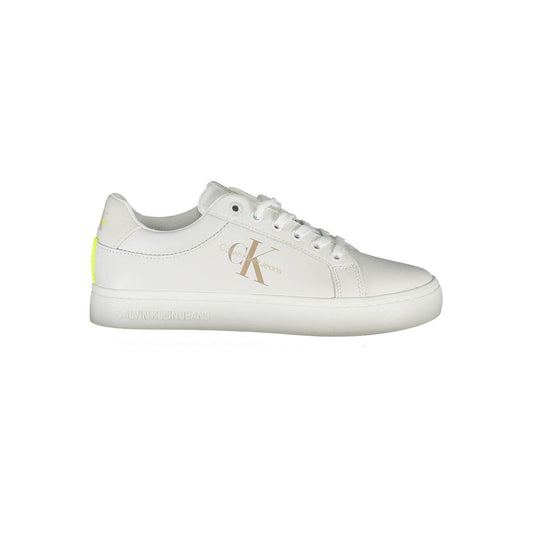 Calvin Klein White Leather Women Sneakers