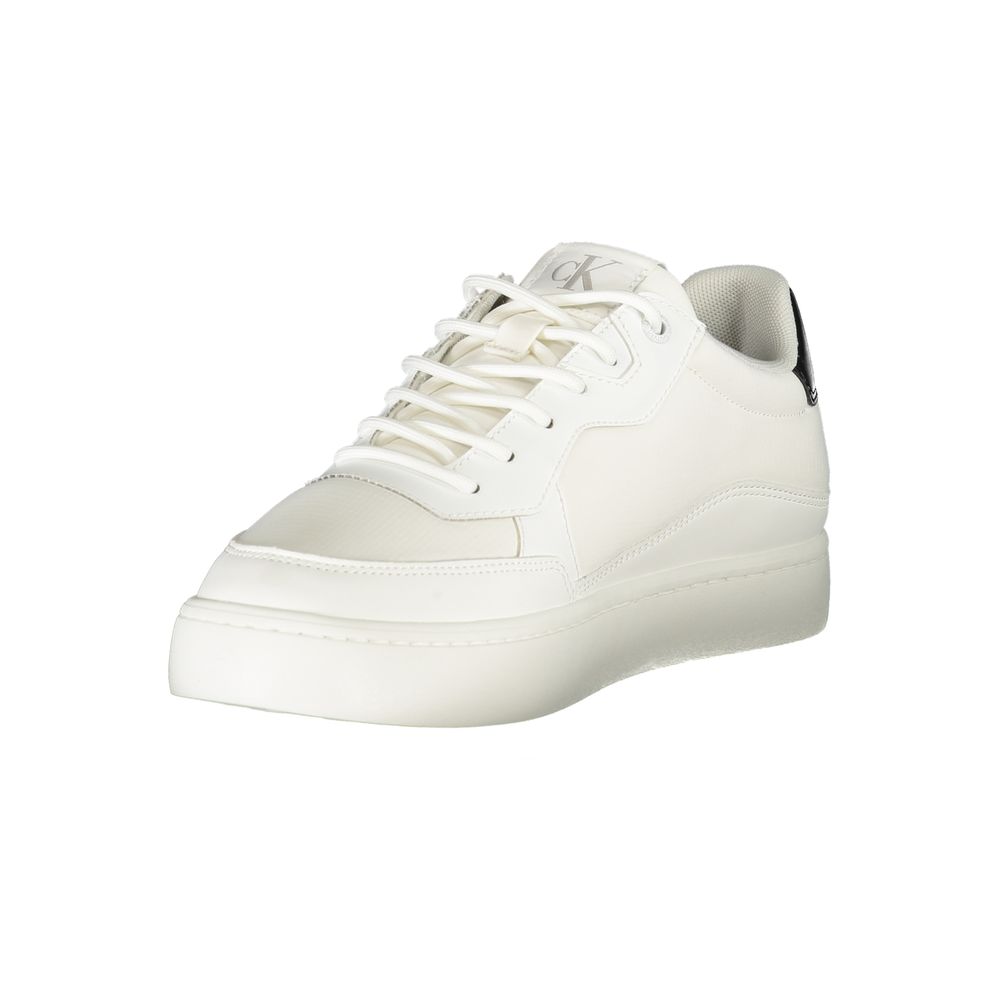 Calvin Klein White Polyester Men Sneakers