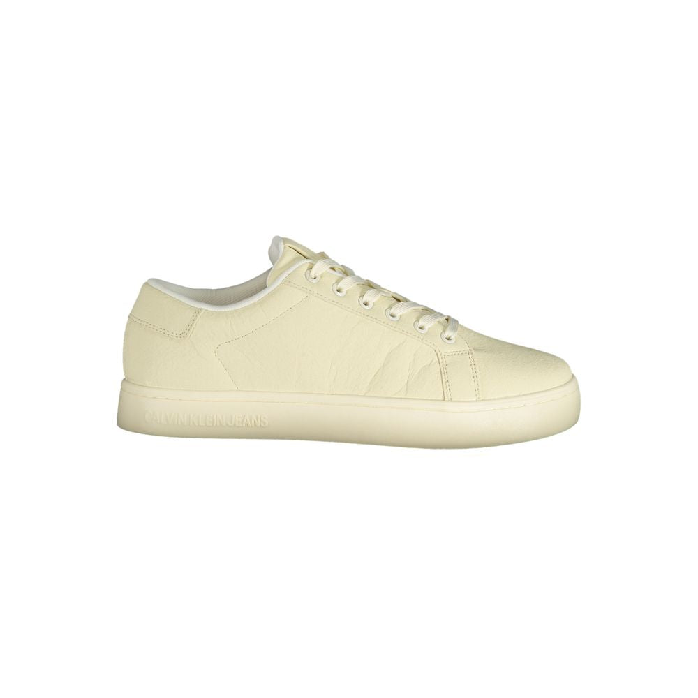 Calvin Klein White Polyester Men Sneakers