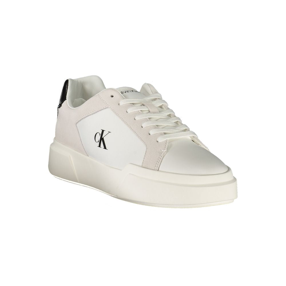 Calvin Klein White Polyester Sneakers
