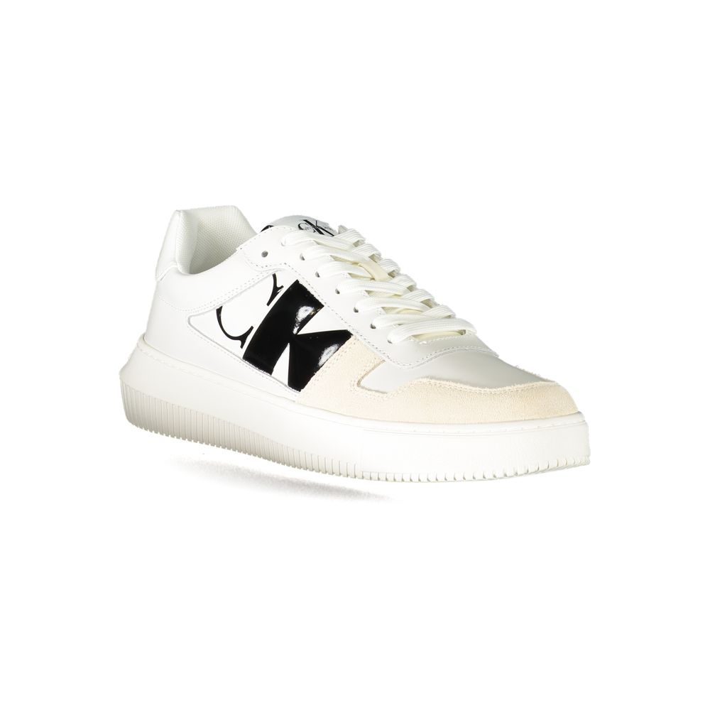 Calvin Klein White Polyester Sneakers