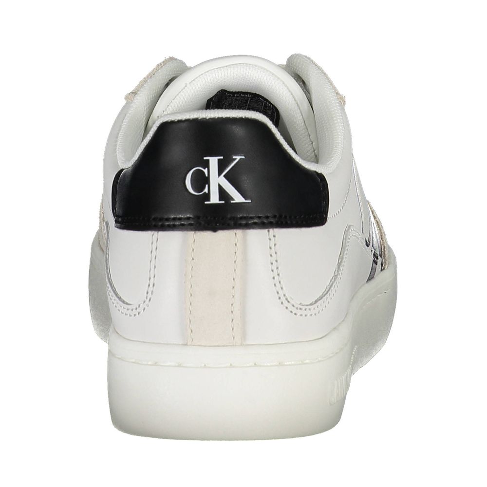 Calvin Klein White Polyester Sneakers