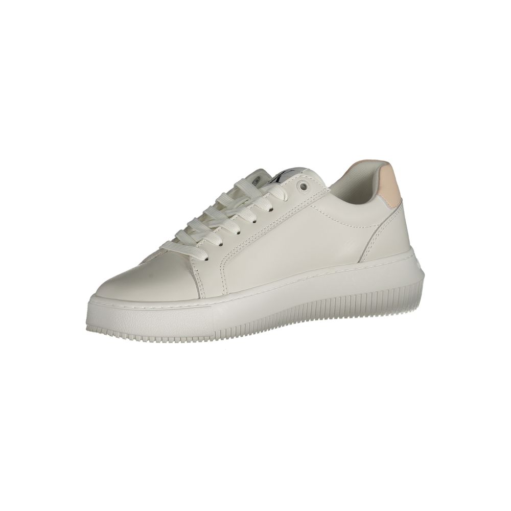 Calvin Klein White Polyester Sneakers