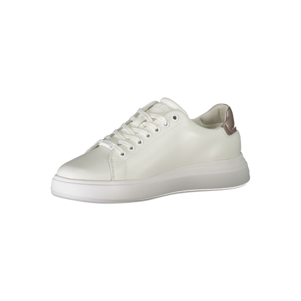 Calvin Klein White Polyester Sneakers