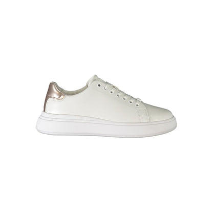 Calvin Klein White Polyester Sneakers
