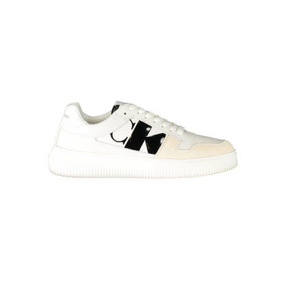 Calvin Klein White Polyester Sneakers