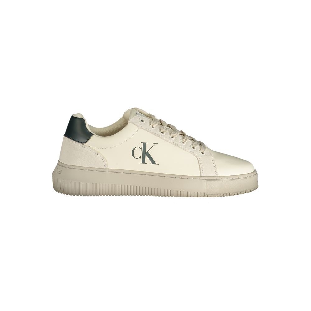 Calvin Klein White Polyester Sneakers