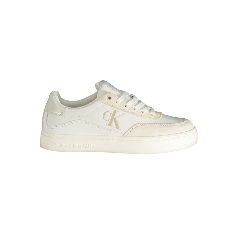 Calvin Klein White Polyester Sneakers