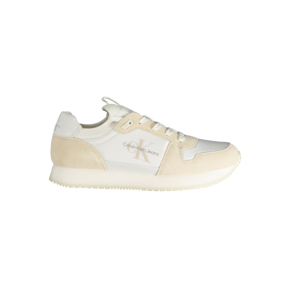 Calvin Klein White Polyester Sneakers