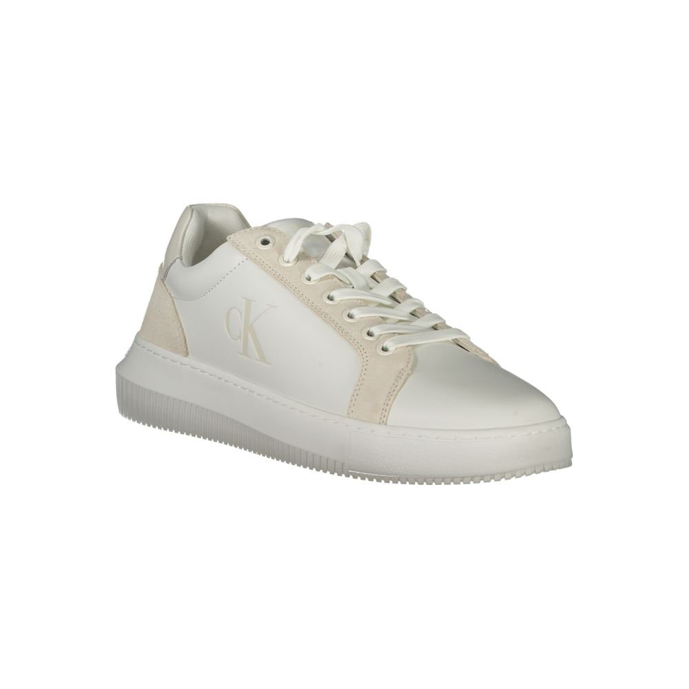 Calvin Klein White Polyethylene Men Sneakers