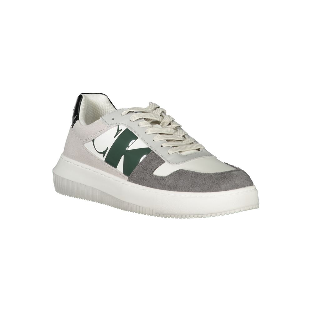 Calvin Klein White Polyethylene Men Sneakers