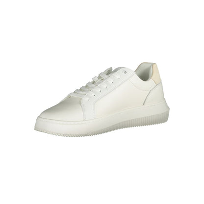 Calvin Klein White Polyethylene Men Sneakers