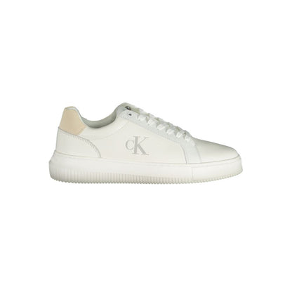 Calvin Klein White Polyethylene Men Sneakers