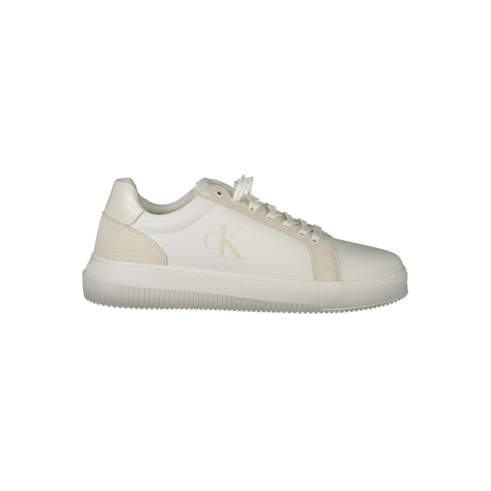 Calvin Klein White Polyurethane Men Sneaker