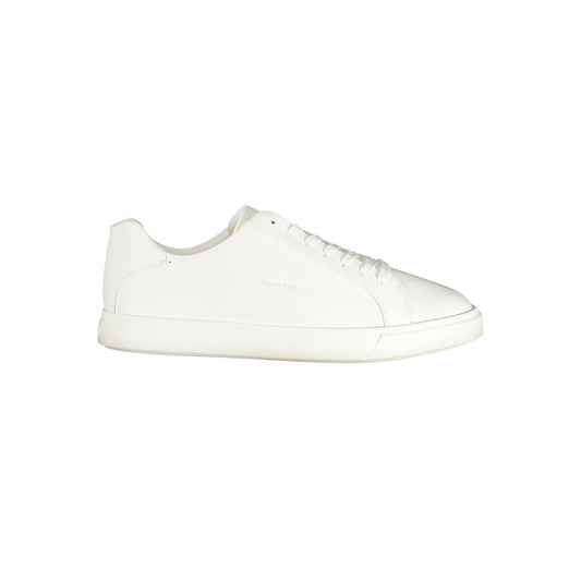 Calvin Klein White Polyurethane Men Sneaker