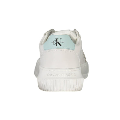 Calvin Klein White Recycled Polyester Women Sneakers