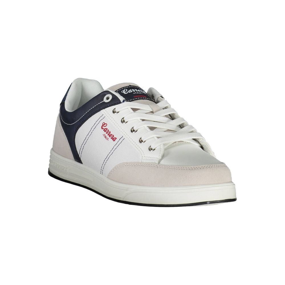 Carrera White Polyester Sneakers