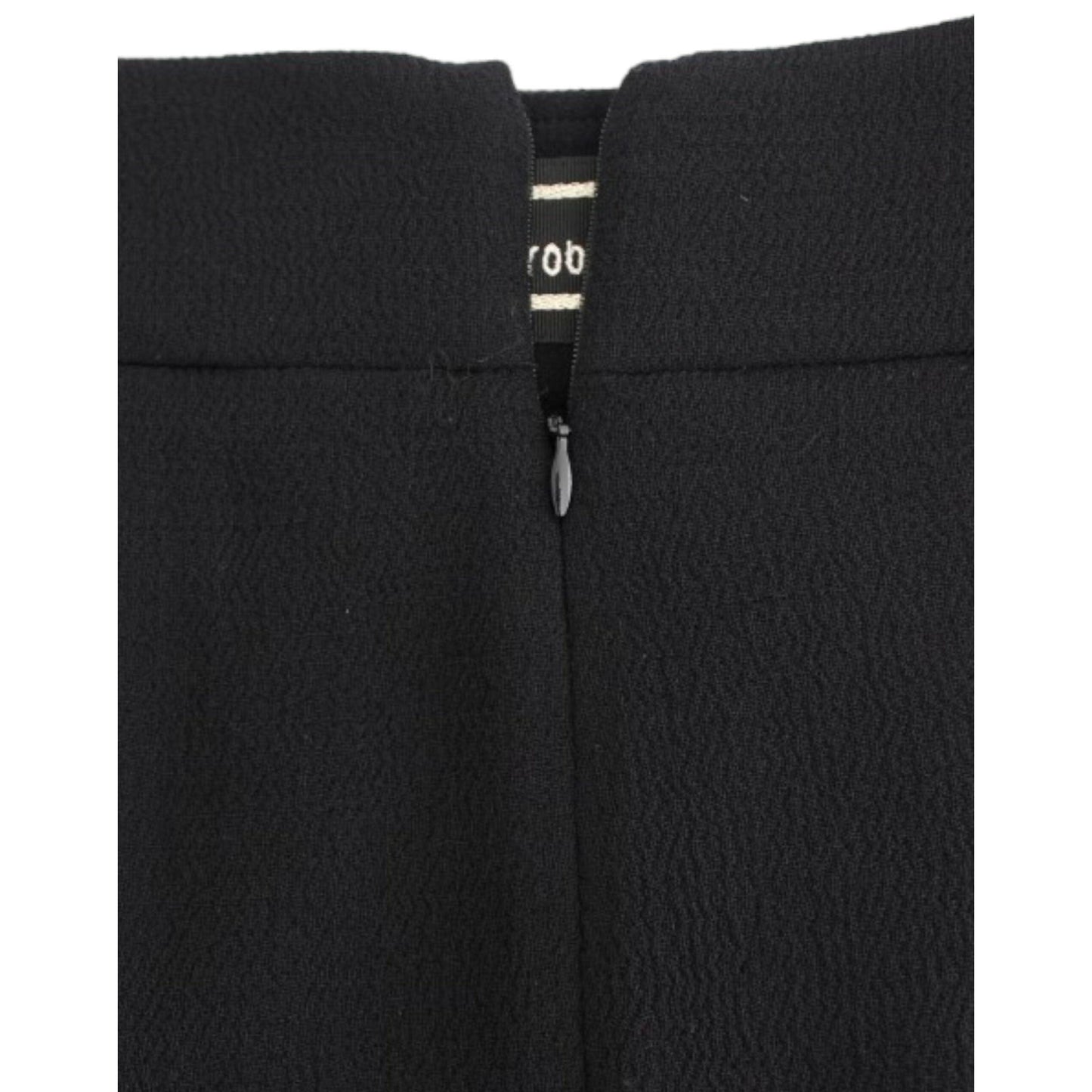 Cavalli Black wool pencil skirt