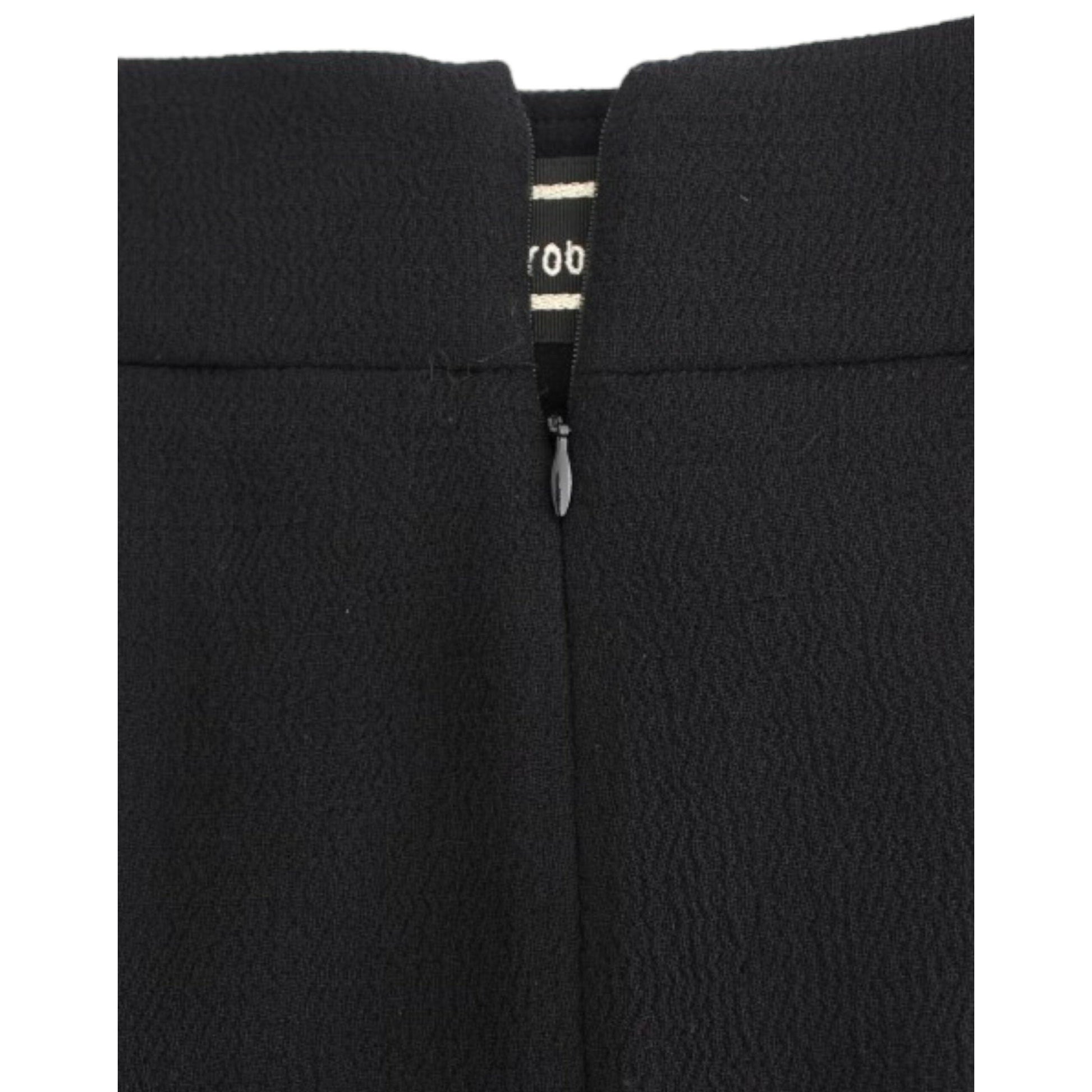 Cavalli Black wool pencil skirt