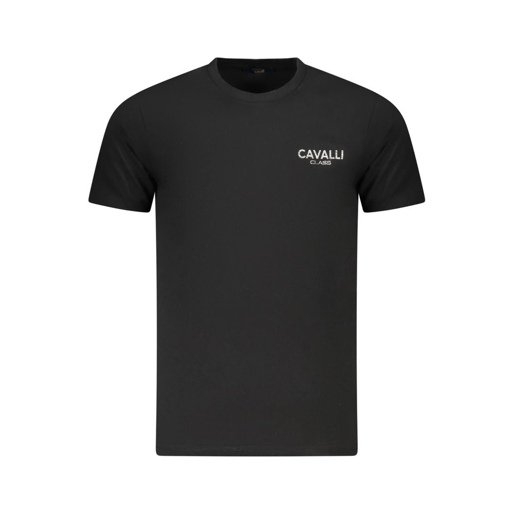 Cavalli Class Black Cotton T-Shirt