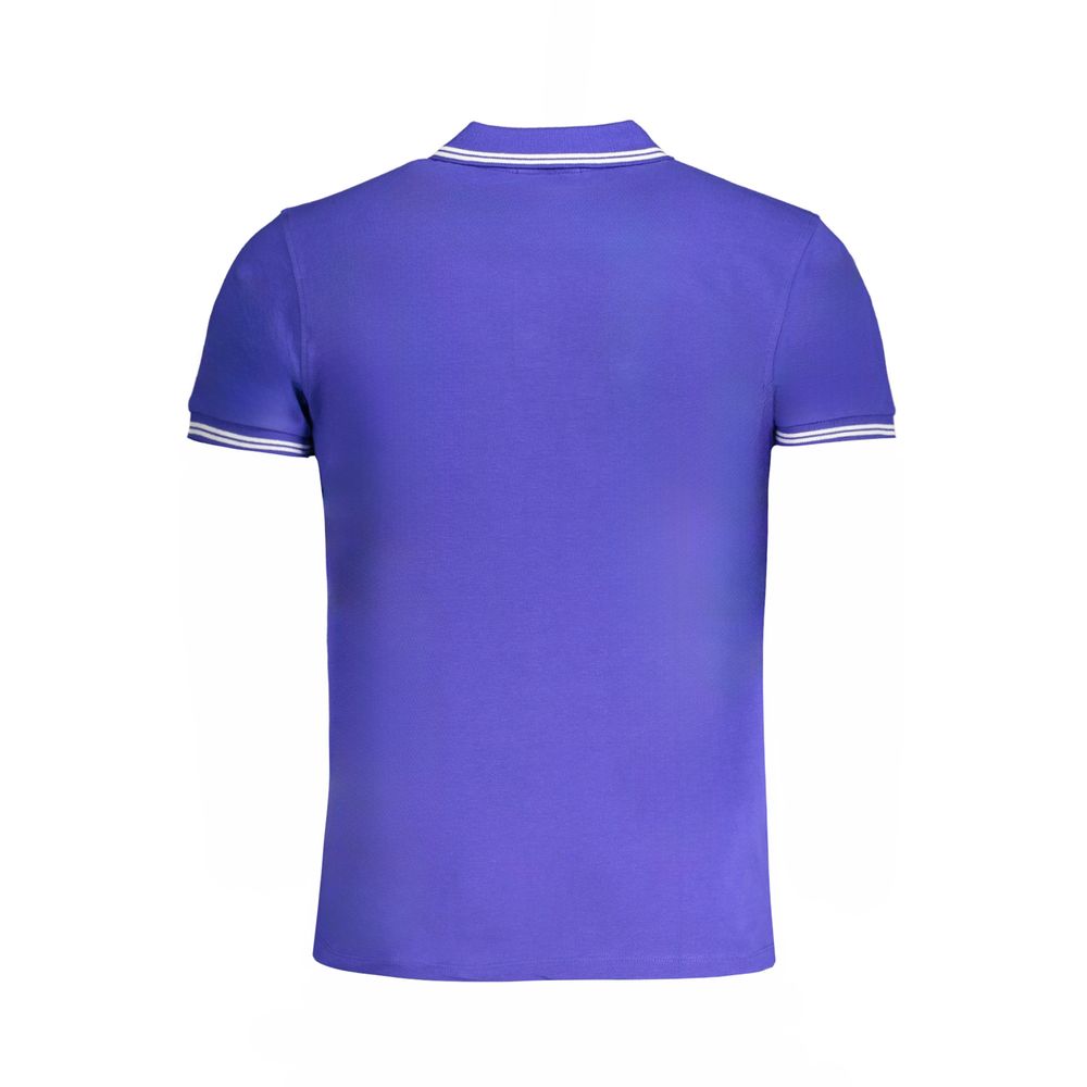 Cavalli Class Blue Cotton Men's Polo Shirt