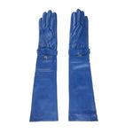 Cavalli Class Dame Lange Blå Handsker (Lagersalg)-Modeoutlet