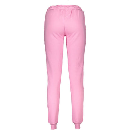 Cavalli Class Pink Cotton Pant
