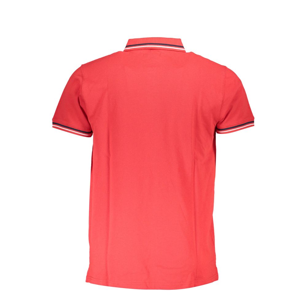 Cavalli Class Red Cotton Men Polo Shirt