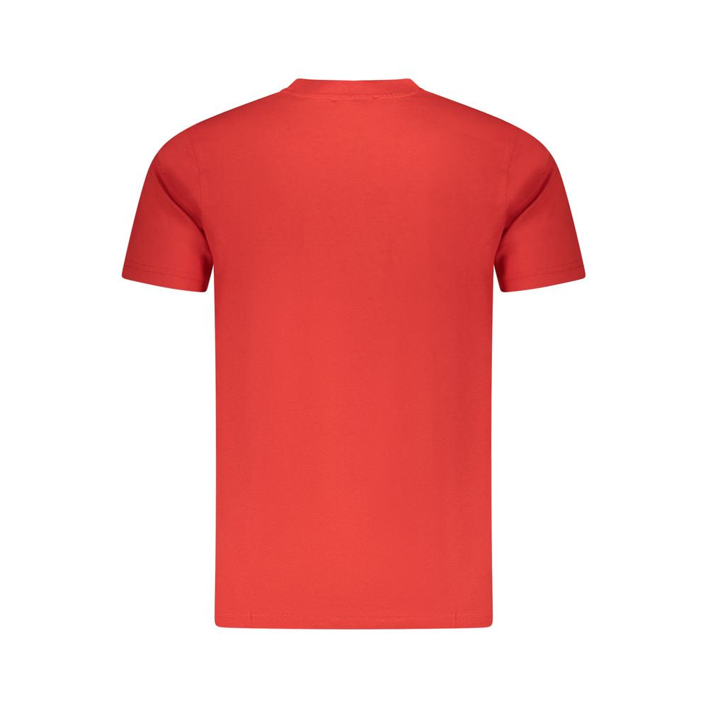 Cavalli Class Red Cotton Men T-Shirt