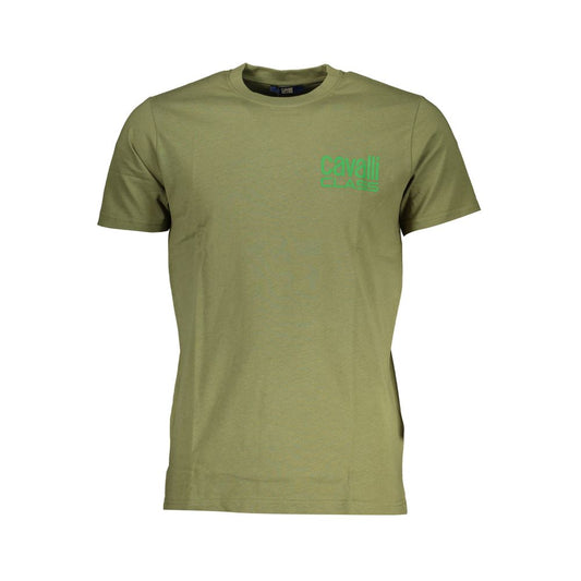 Cavalli Class Verde Cotton Men T-Shirt