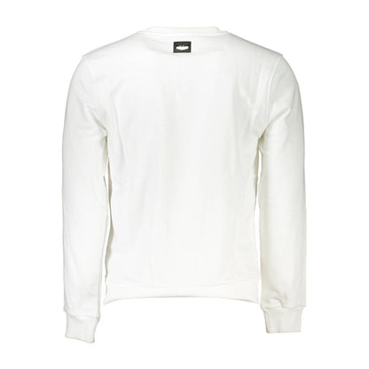 Cavalli Class White Cotton Sweater