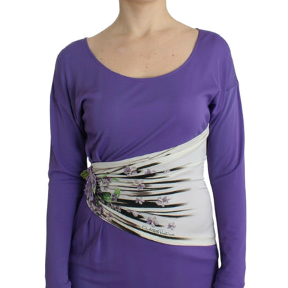 Cavalli Purple longsleeved dress