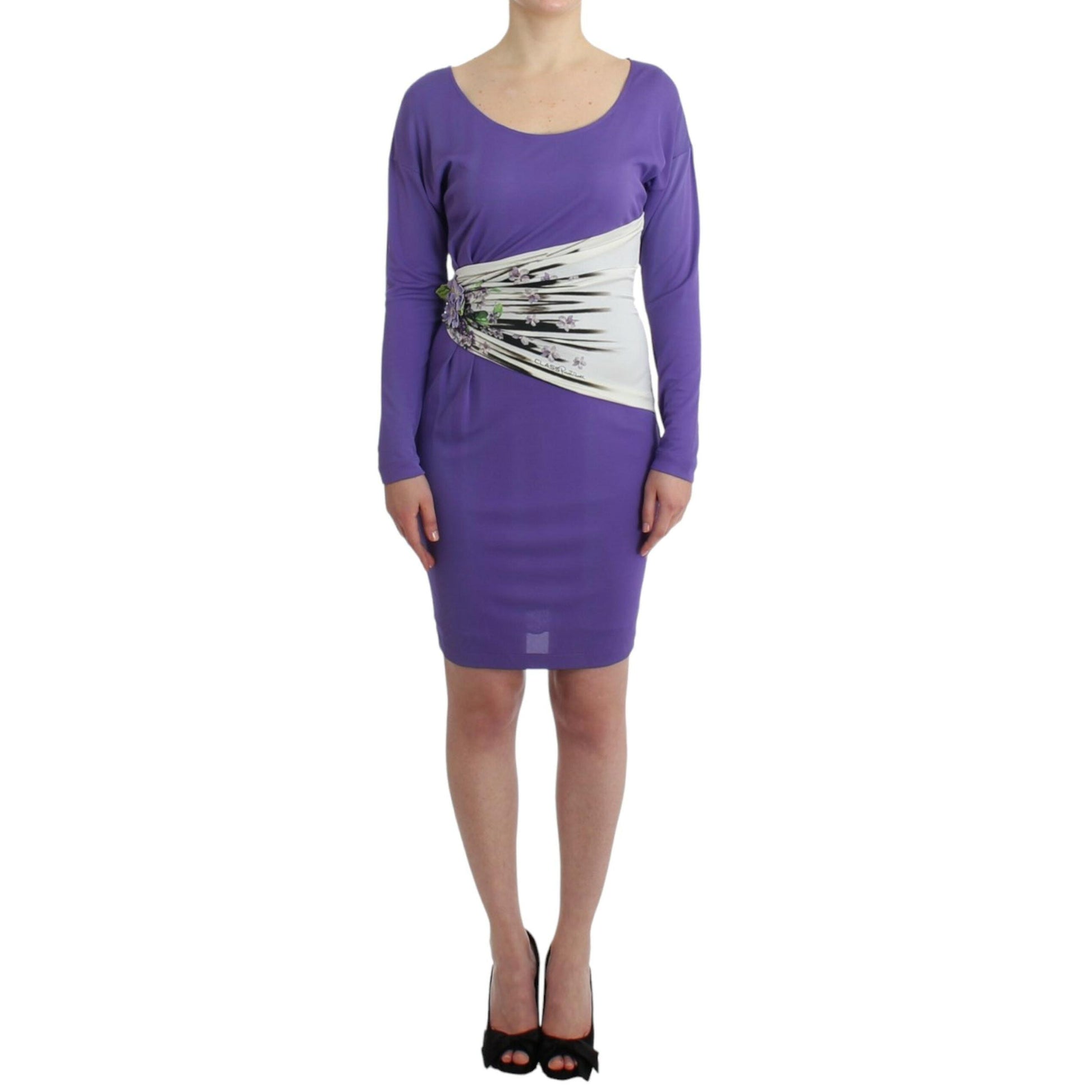Cavalli Purple longsleeved dress