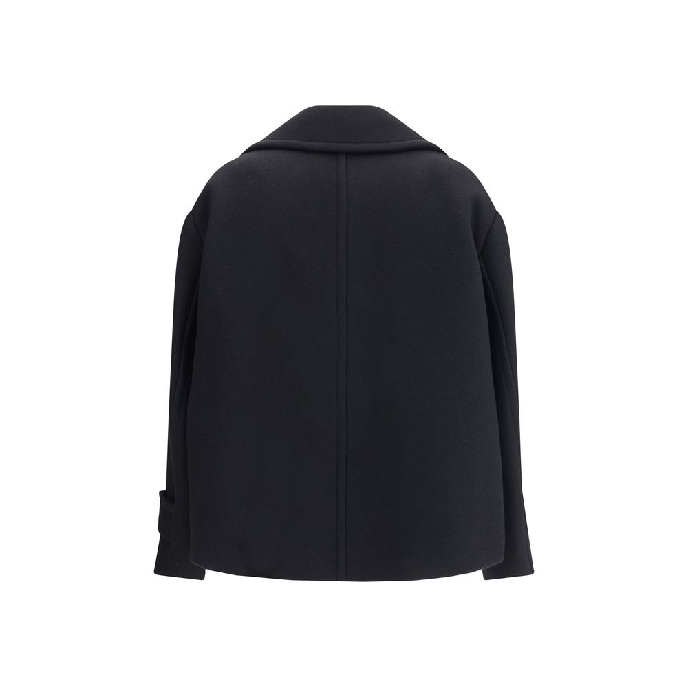 Chloé Black Wool Oves Aries Coat