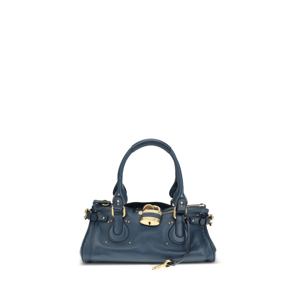 Chloé Blue Calf Leather Bos Taurus Shoulder Bag