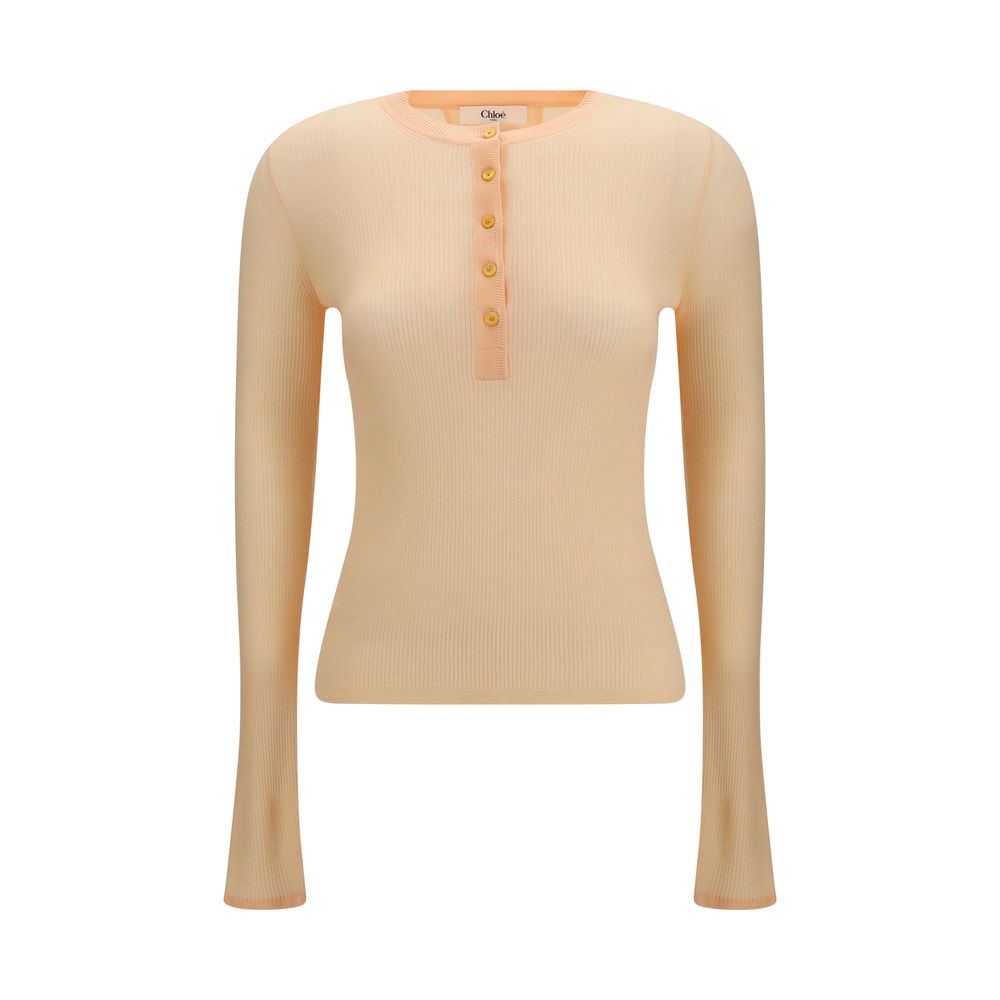 Chloé Orange Wool Oves Aries Sweatshirt