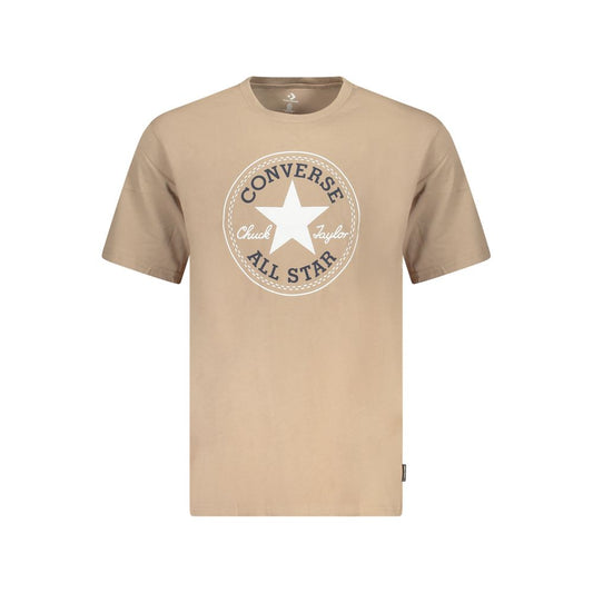 Converse Beige Cotton Mens T-Shirt