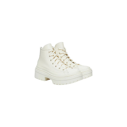 Converse White Recycled Leather High Heel Pumps