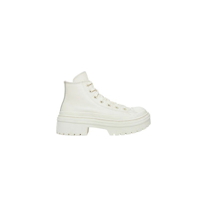 Converse White Recycled Leather High Heel Pumps