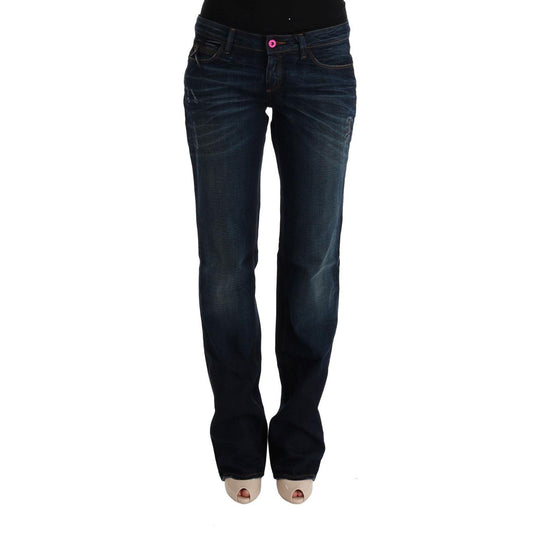 Costume National Blue Cotton Regular Fit Denim Jeans