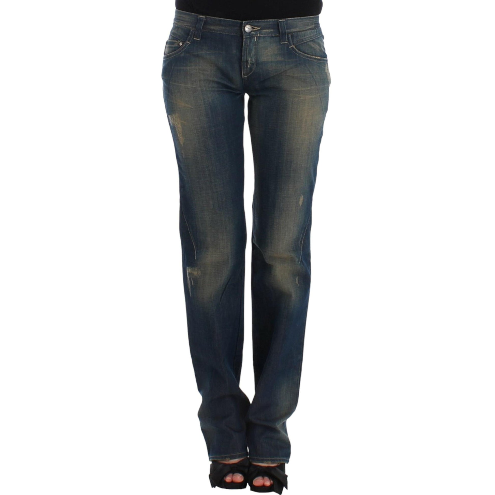 Costume National Blue straight leg jeans