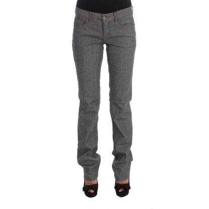 Costume National Gray Cotton Regular Fit Denim Jeans