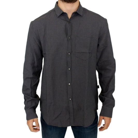 Costume National Gray linen casual shirt