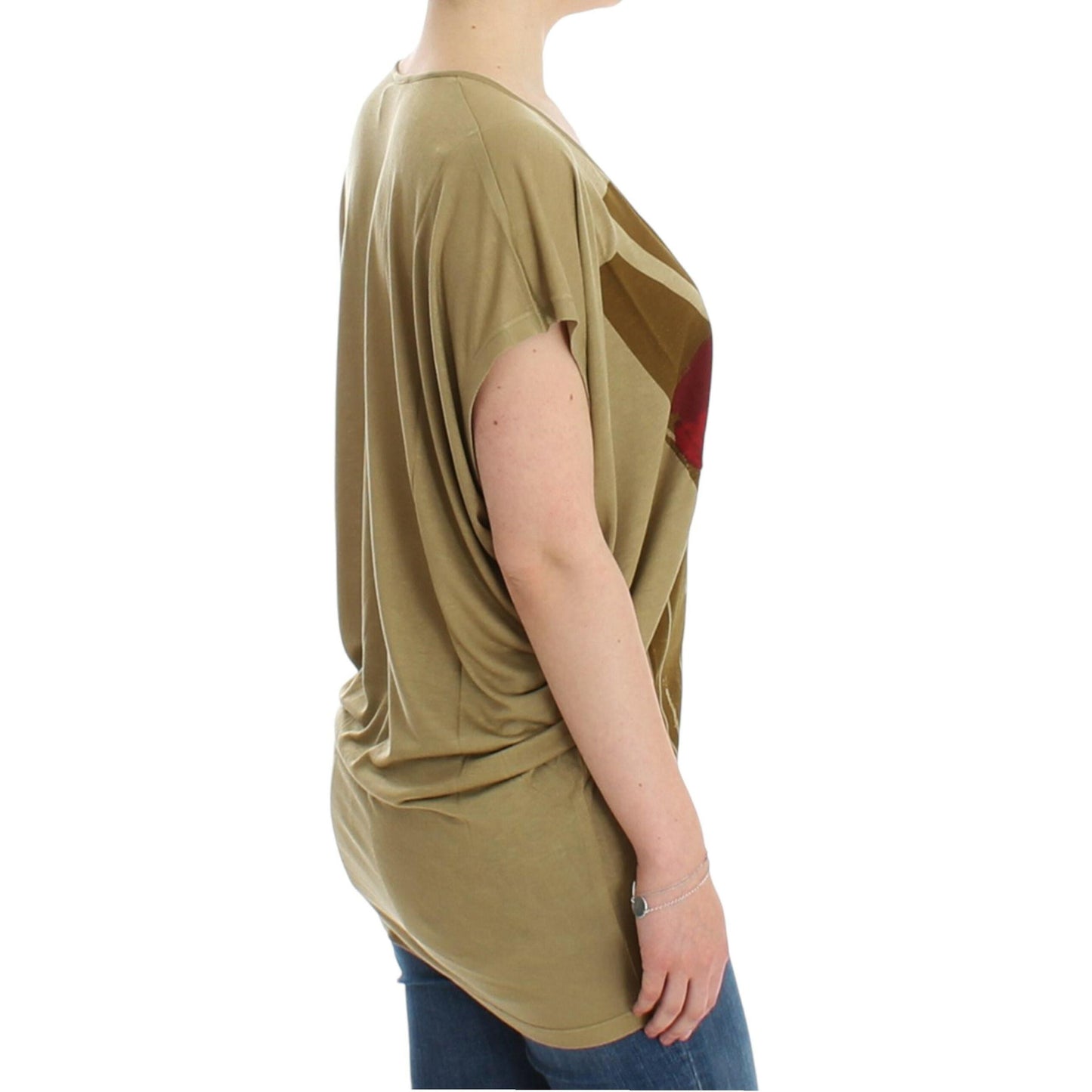 Costume National Green print shortsleeve t-shirt