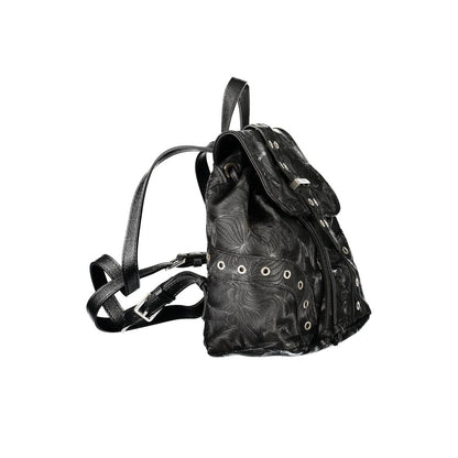 Desigual DE-43378 black polyurethane backpack for women